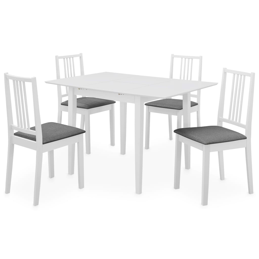 Mobilier de salle à manger 5 pcs MDF Blanc - XIOS