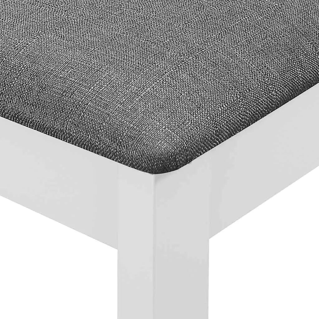 Chaises à manger avec coussins lot de 6 blanc bois solide - XIOS