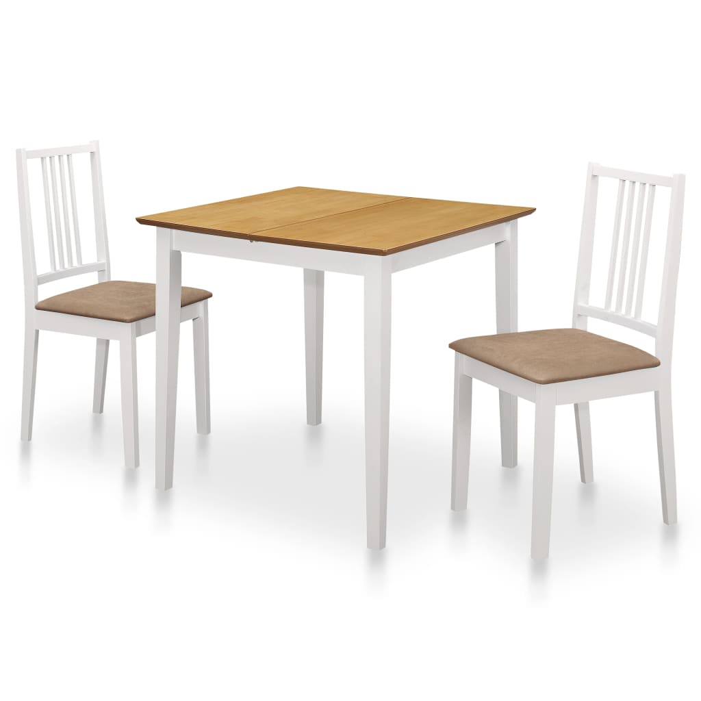 Mobilier de salle à manger 3 pcs MDF Blanc - XIOS