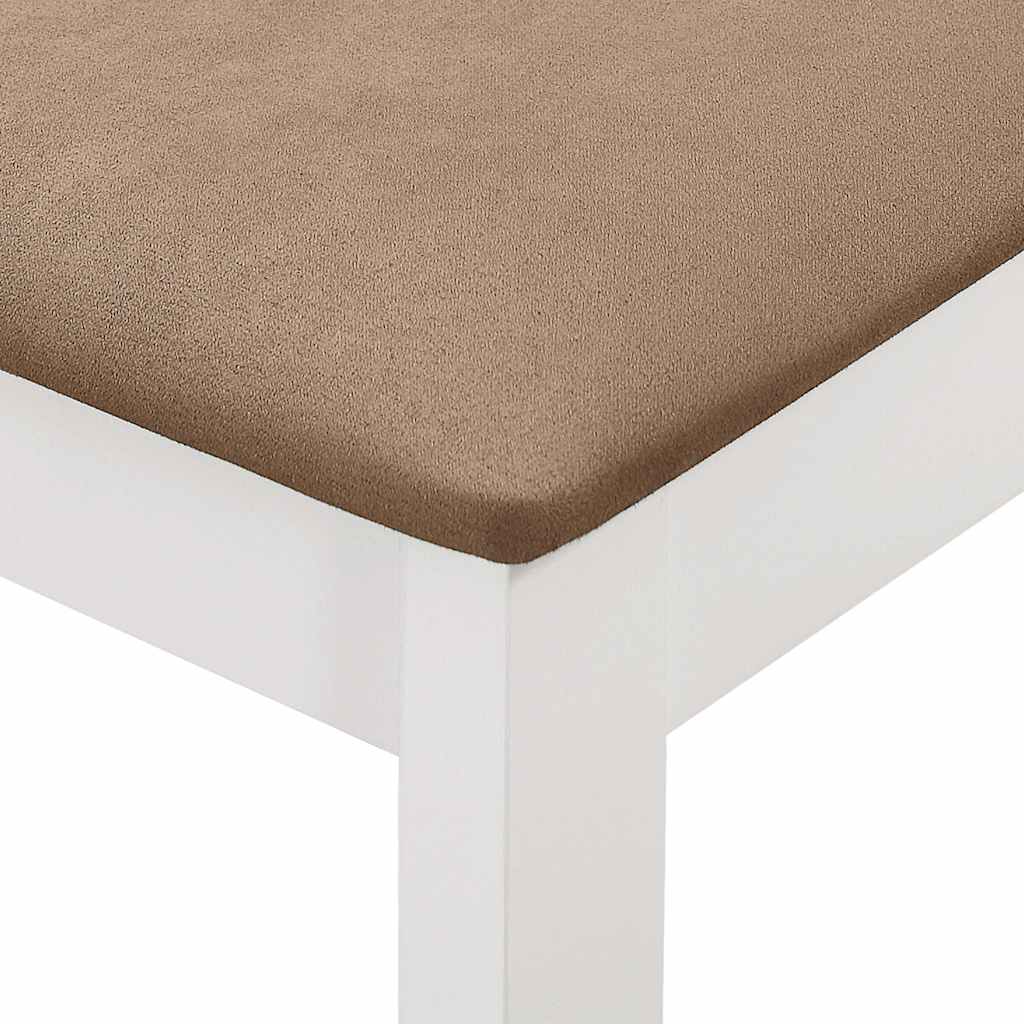 Mobilier de salle à manger 5 pcs MDF Blanc