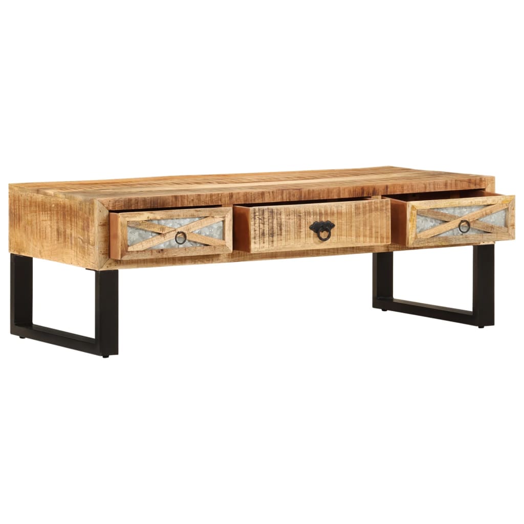 Table basse 110x50x38 cm bois de manguier massif - XIOS