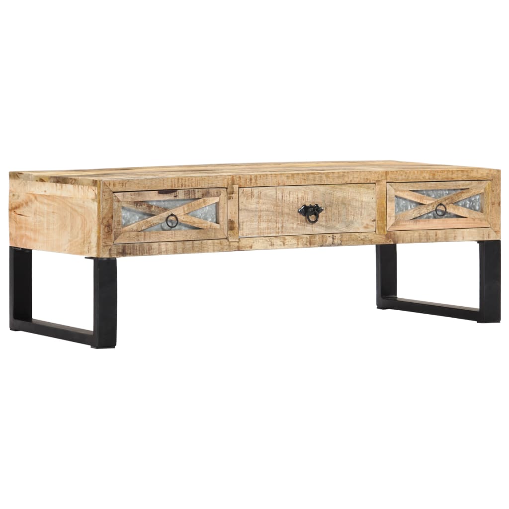 Table basse 110x50x38 cm bois de manguier massif - XIOS