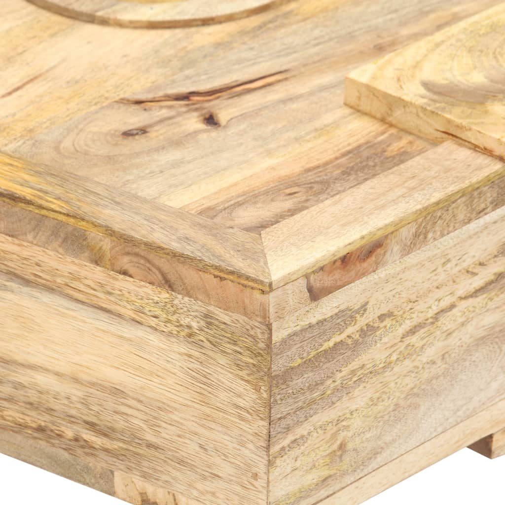 Table basse Style cassette 100x52x45 cm Bois de manguier massif - XIOS