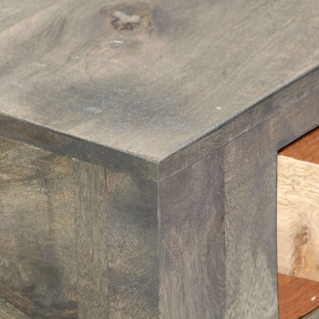 Table console Gris 86 x 30 x 76 cm Bois de manguier massif - XIOS