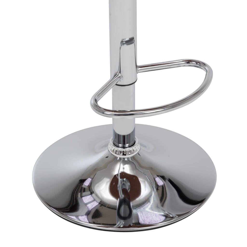 Tabourets de bar lot de 2 gris bois courbé et tissu - XIOS