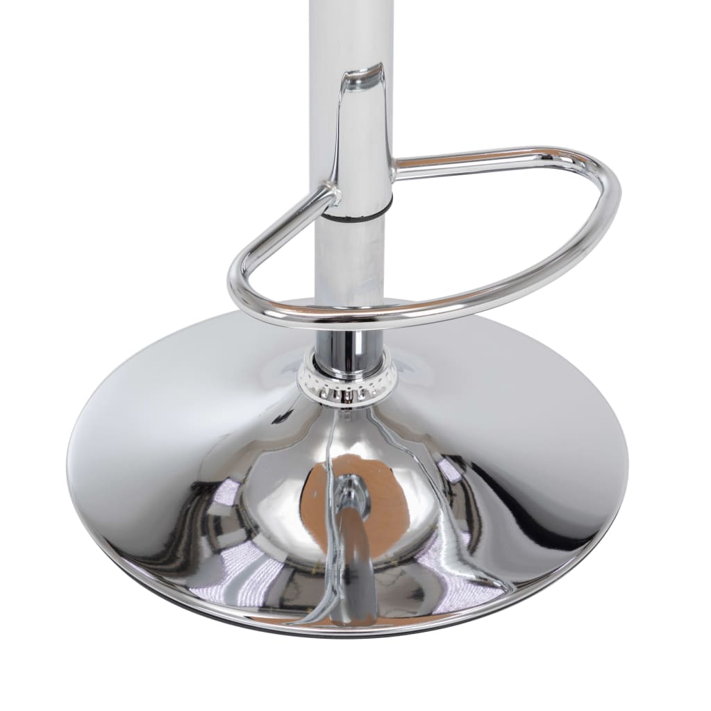 Tabourets de bar lot de 2 noir bois courbé et similicuir - XIOS