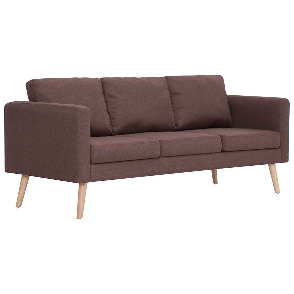 Ensemble de canapé 2 pcs tissu marron - XIOS
