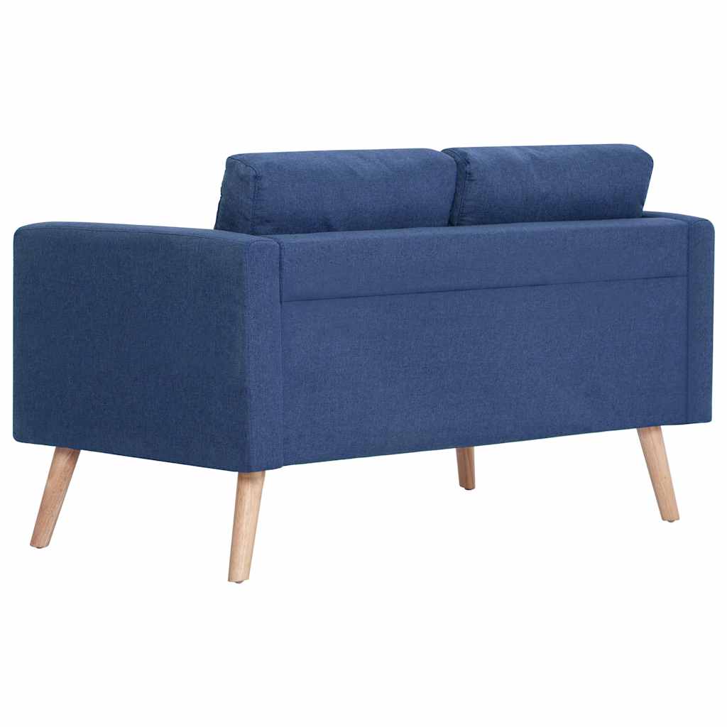Ensemble de canapé 2 pcs tissu bleu - XIOS