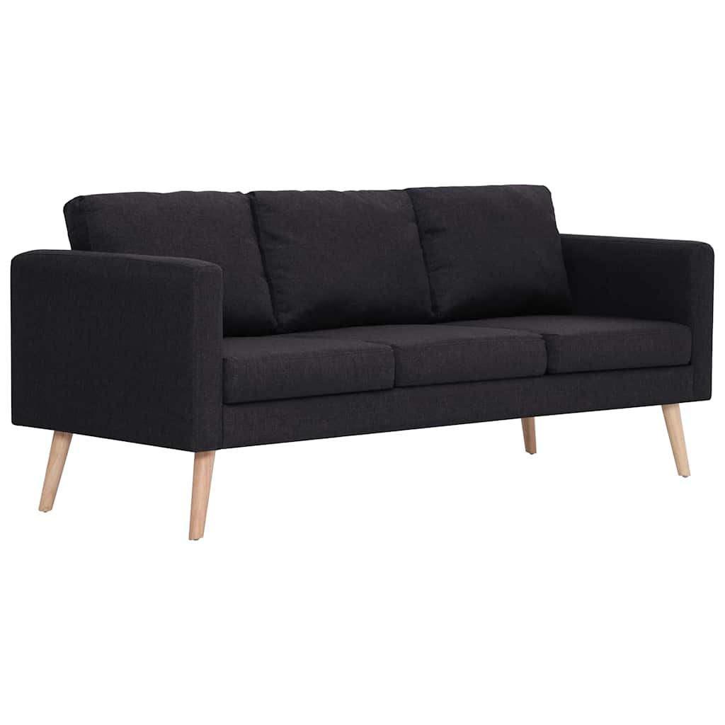 Ensemble de canapé 2 pcs tissu noir - XIOS