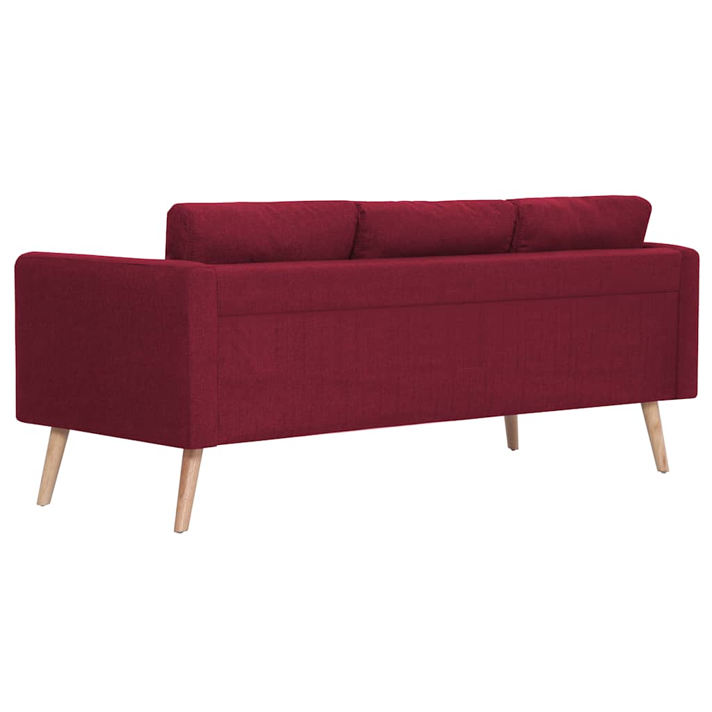 Ensemble de canapé 2 pcs Tissu Rouge bordeaux - XIOS