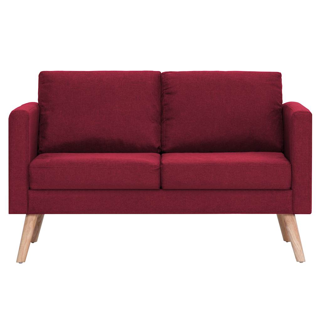 Ensemble de canapé 2 pcs Tissu Rouge bordeaux - XIOS