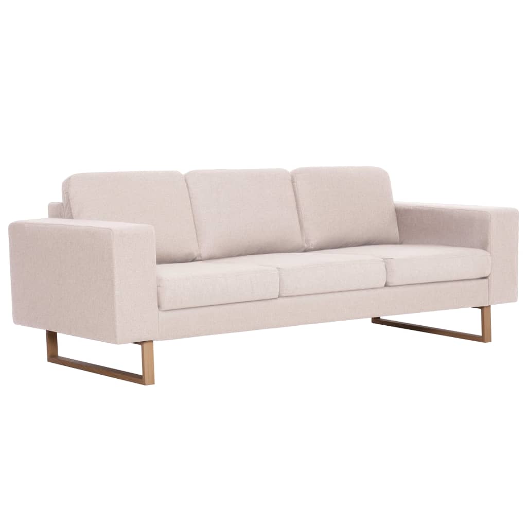 Ensemble de canapé 2 pcs tissu crème - XIOS