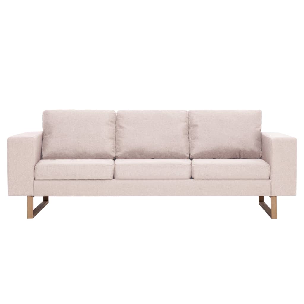 Ensemble de canapé 2 pcs tissu crème - XIOS