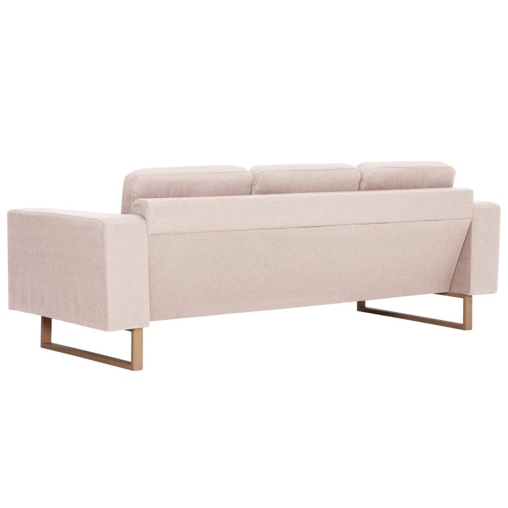 Ensemble de canapé 2 pcs tissu crème - XIOS