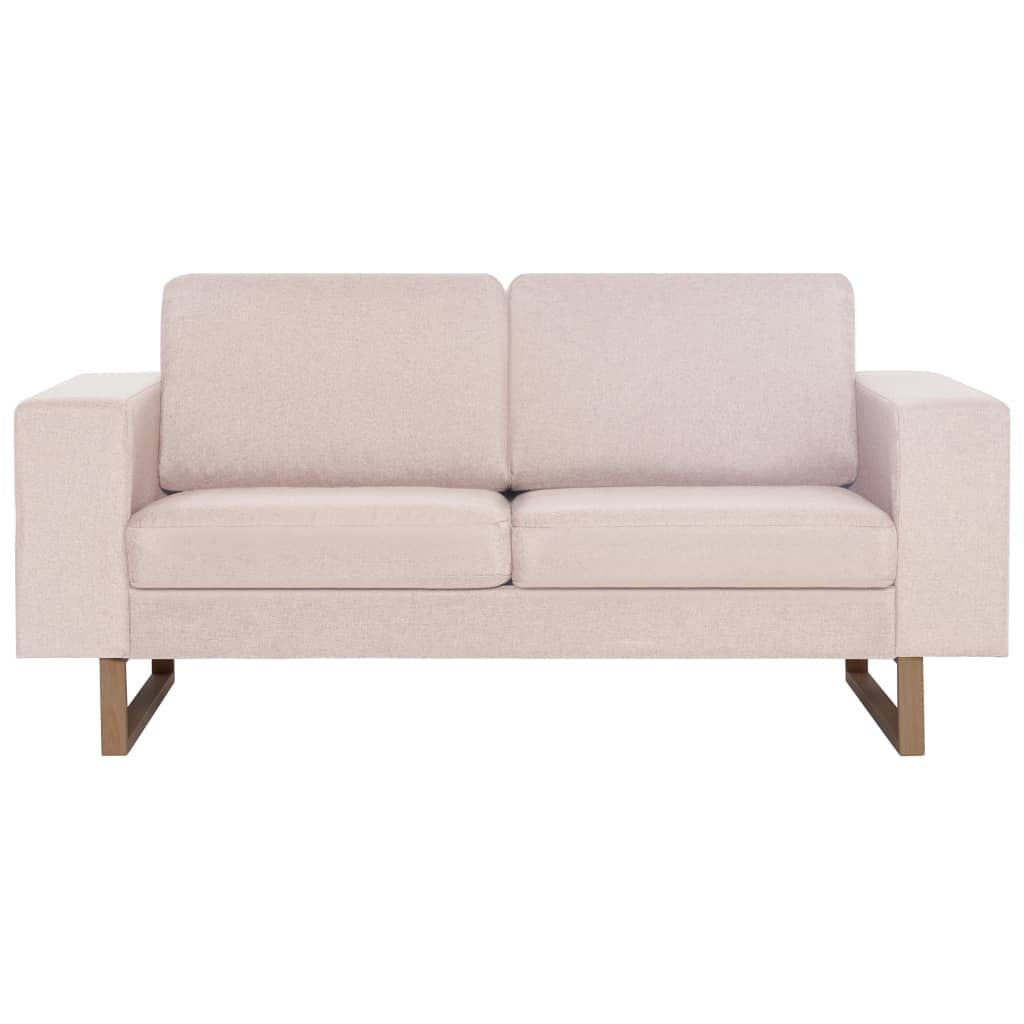 Ensemble de canapé 2 pcs tissu crème - XIOS