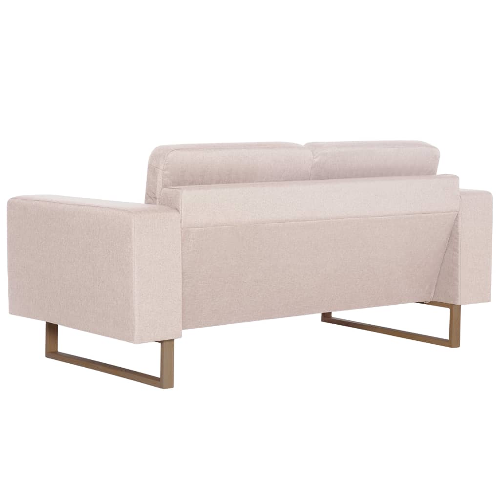 Ensemble de canapé 2 pcs tissu crème - XIOS