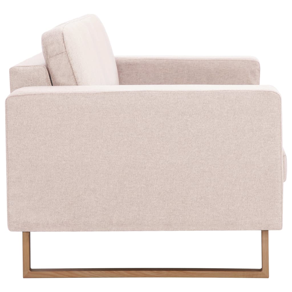 Ensemble de canapé 2 pcs tissu crème - XIOS