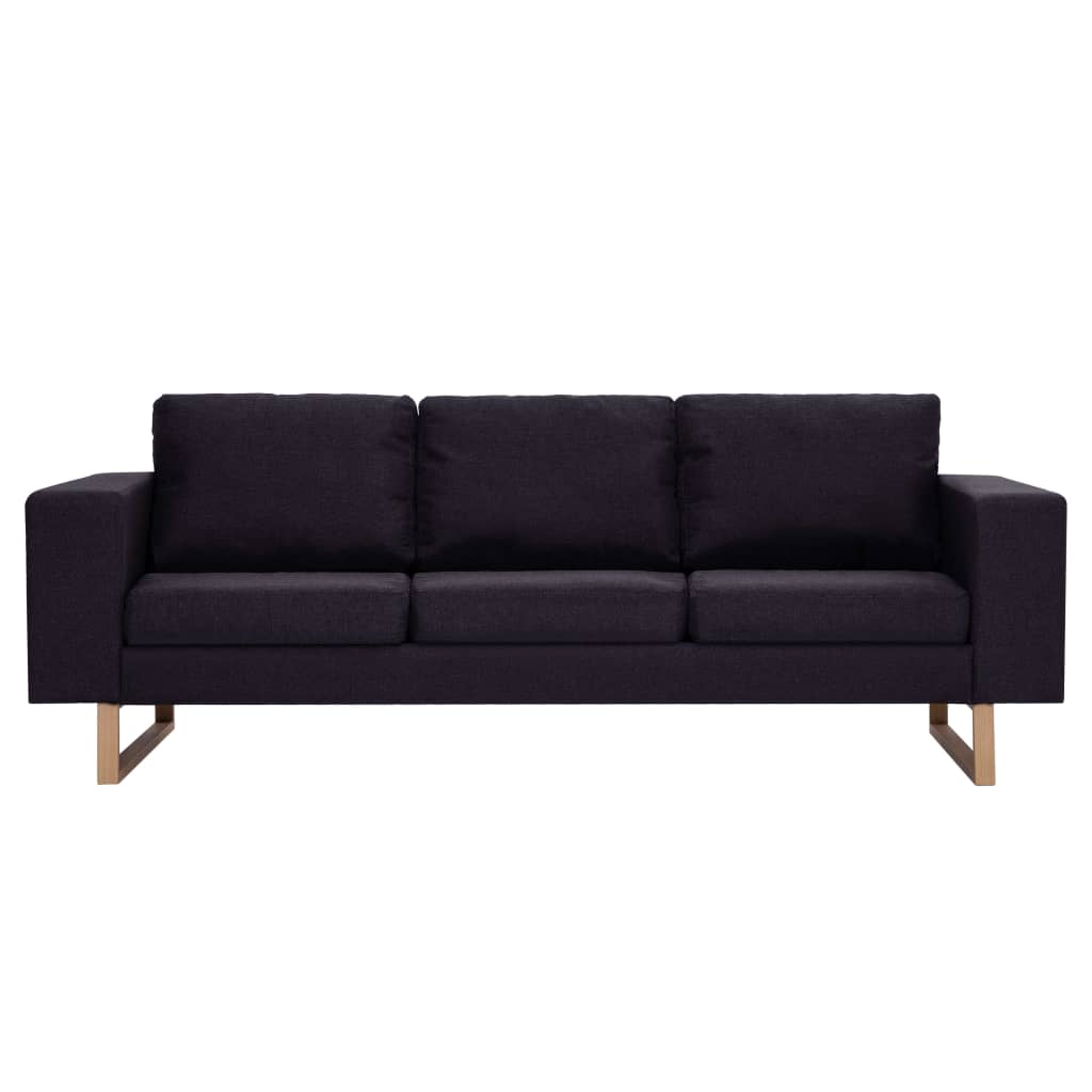 Ensemble de canapé 2 pcs tissu noir - XIOS