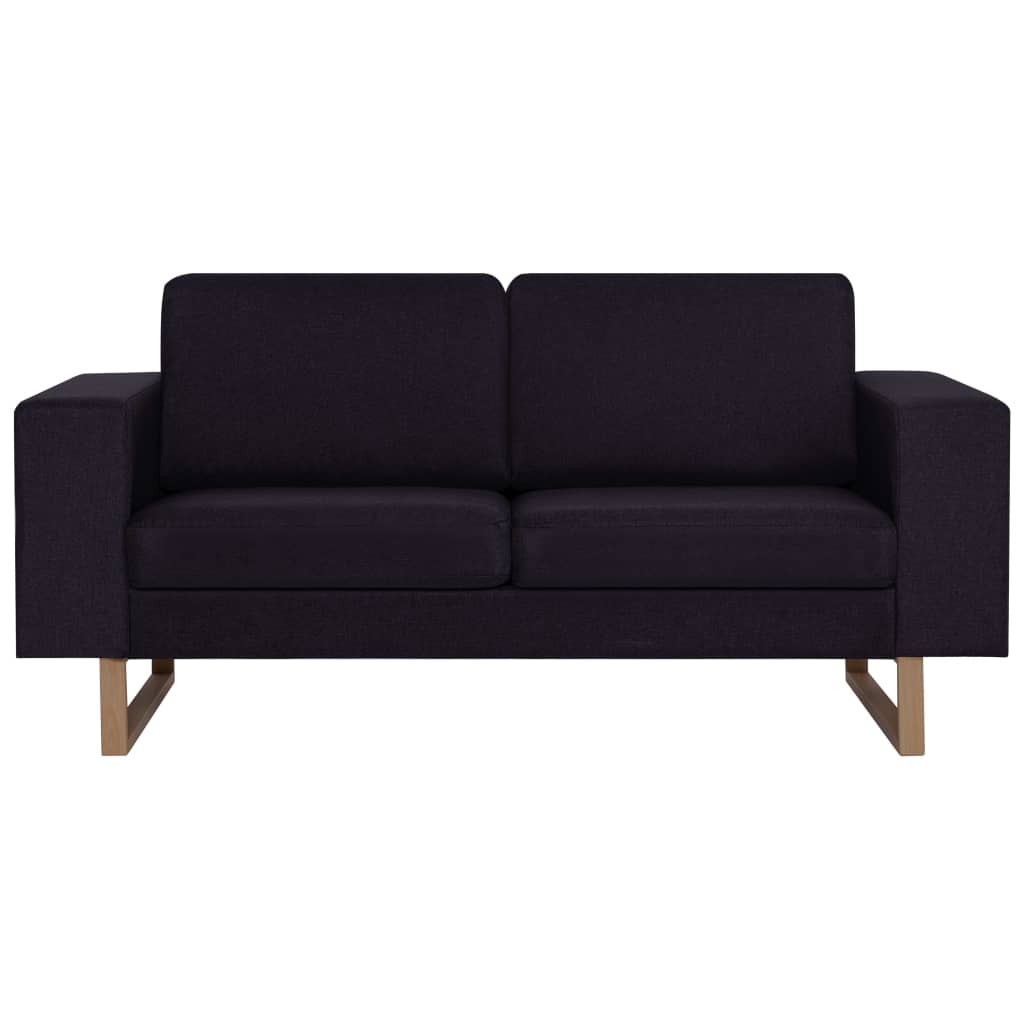 Ensemble de canapé 2 pcs tissu noir - XIOS