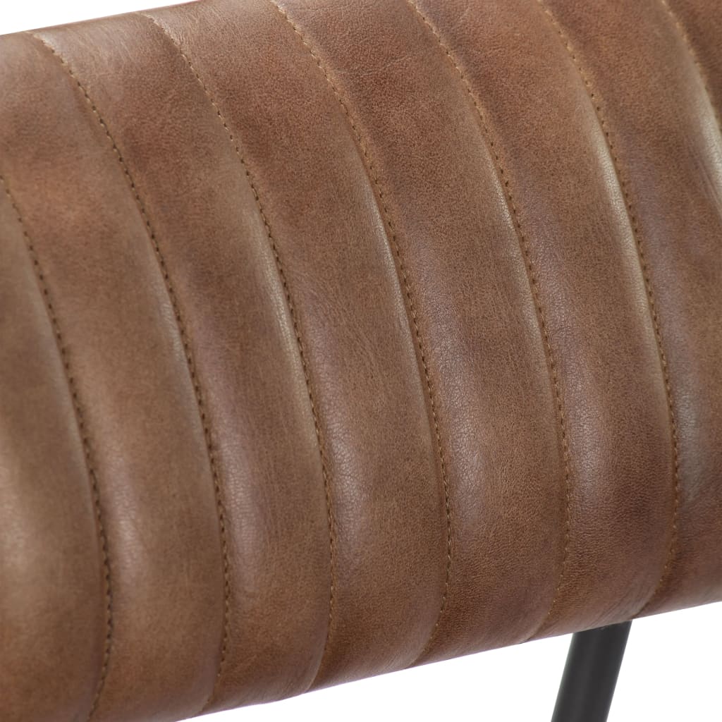 Chaise à bascule Marron clair Cuir véritable - XIOS