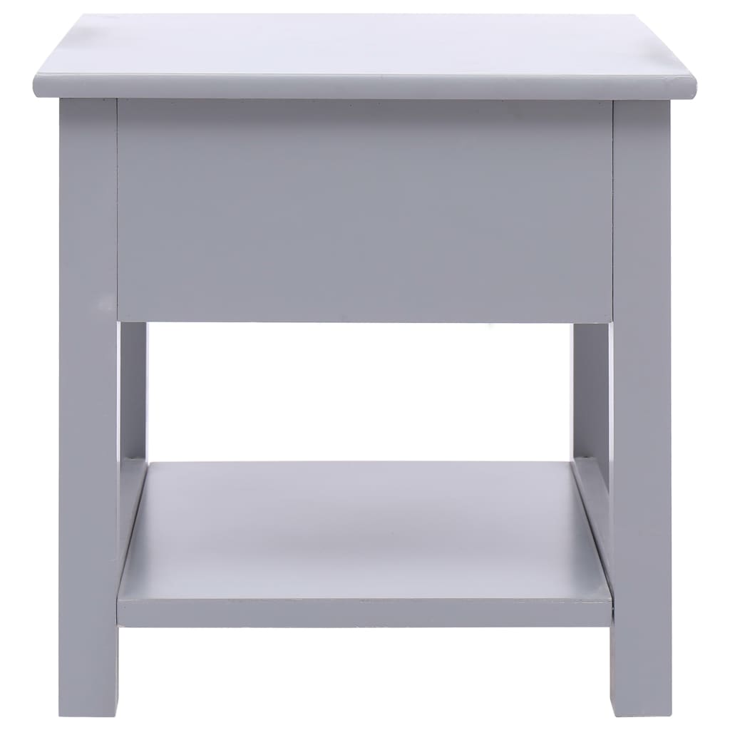Table d'appoint Gris 40x40x40 cm Bois de Paulownia - XIOS