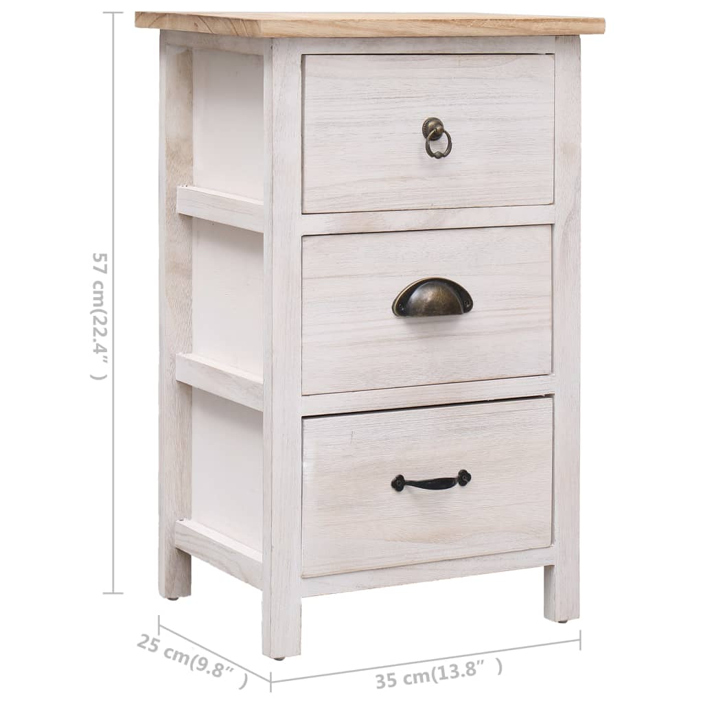Armoire latérale 35x25x57 cm Bois de Paulownia - XIOS