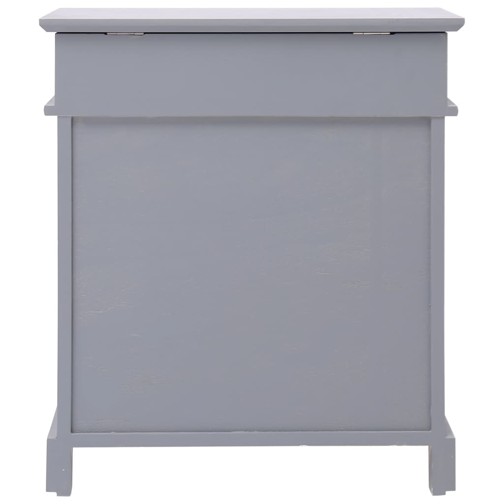 Armoire à chaussures Gris 50 x 28 x 58 cm Bois de Paulownia - XIOS