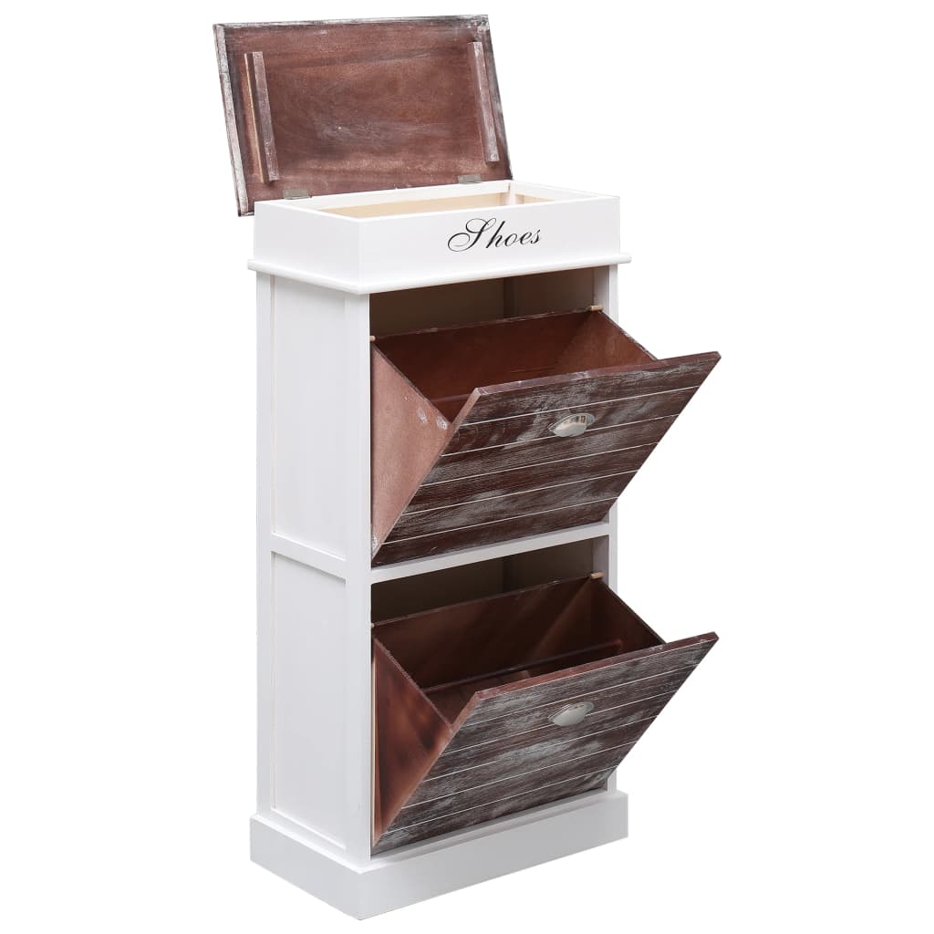 Armoire à chaussures Marron 50 x 28 x 98 cm Bois de Paulownia - XIOS