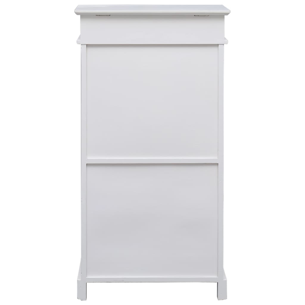 Armoire à chaussures Blanc 50 x 28 x 98 cm Bois de Paulownia - XIOS