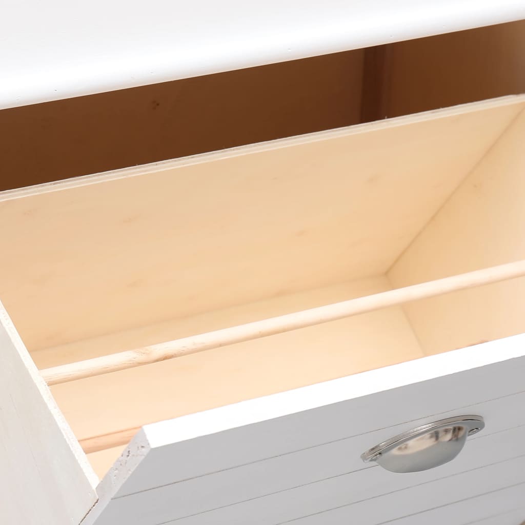Armoire à chaussures Blanc 50 x 28 x 98 cm Bois de Paulownia - XIOS