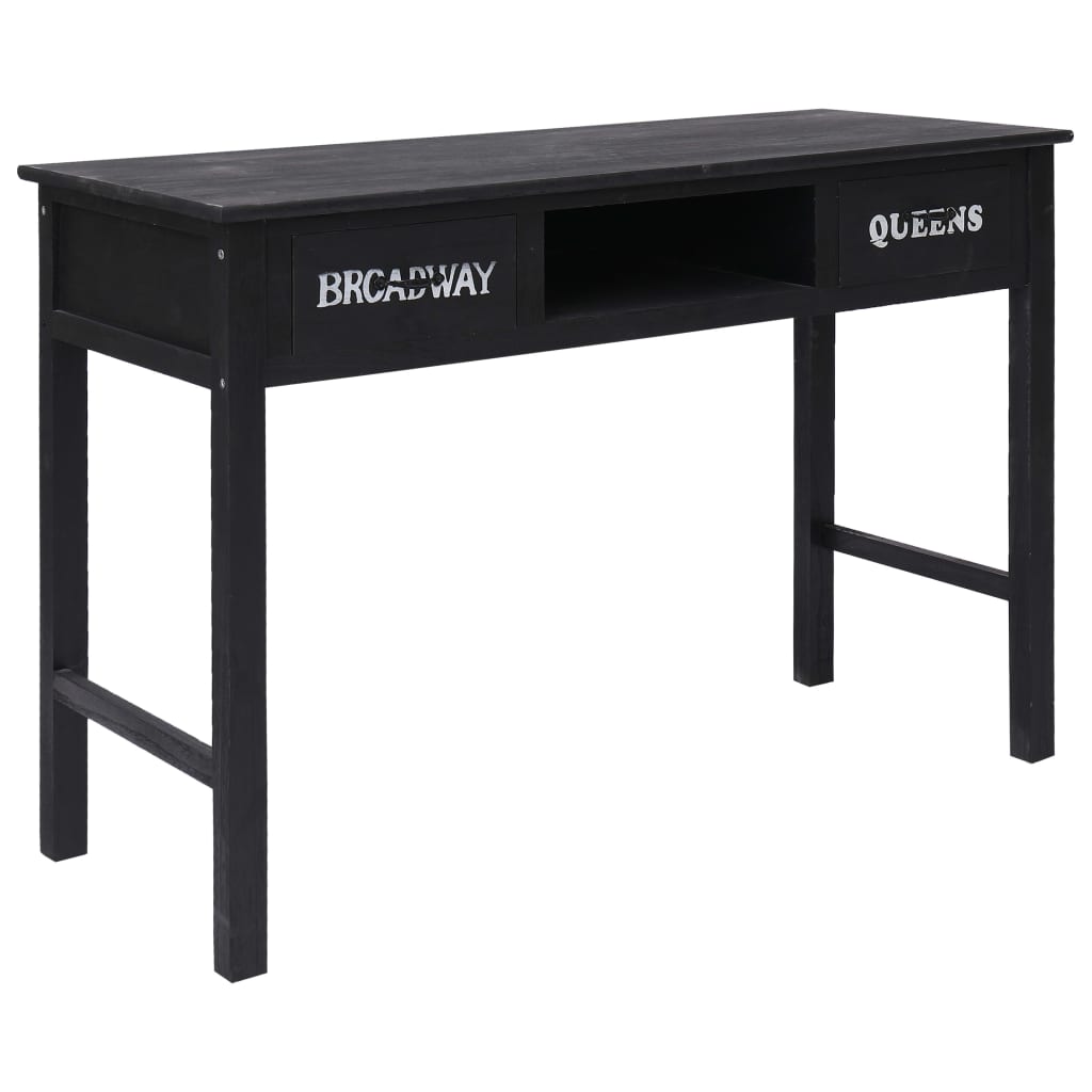 Table console Noir 110x45x76 cm Bois - XIOS