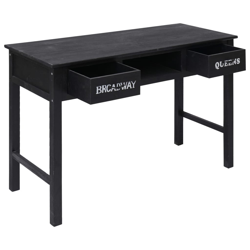 Table console Noir 110x45x76 cm Bois - XIOS
