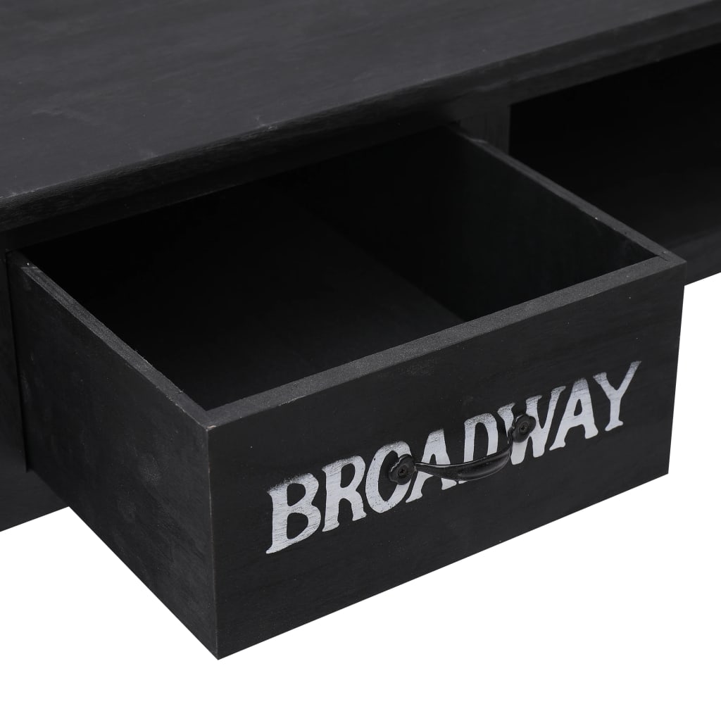 Table console Noir 110x45x76 cm Bois - XIOS
