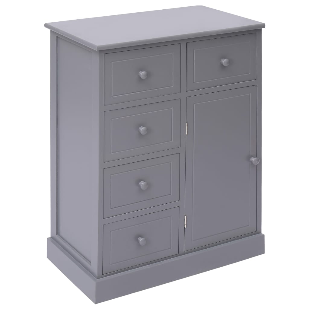 Buffet avec 10 tiroirs Gris 113x30x79 cm Bois - XIOS