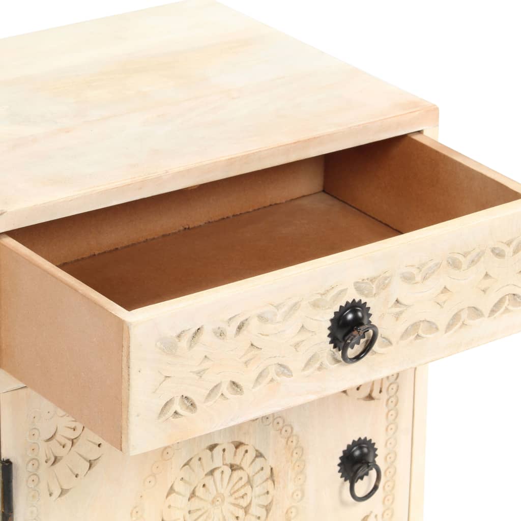 Table de chevet 40x30x50 cm Bois de manguier massif