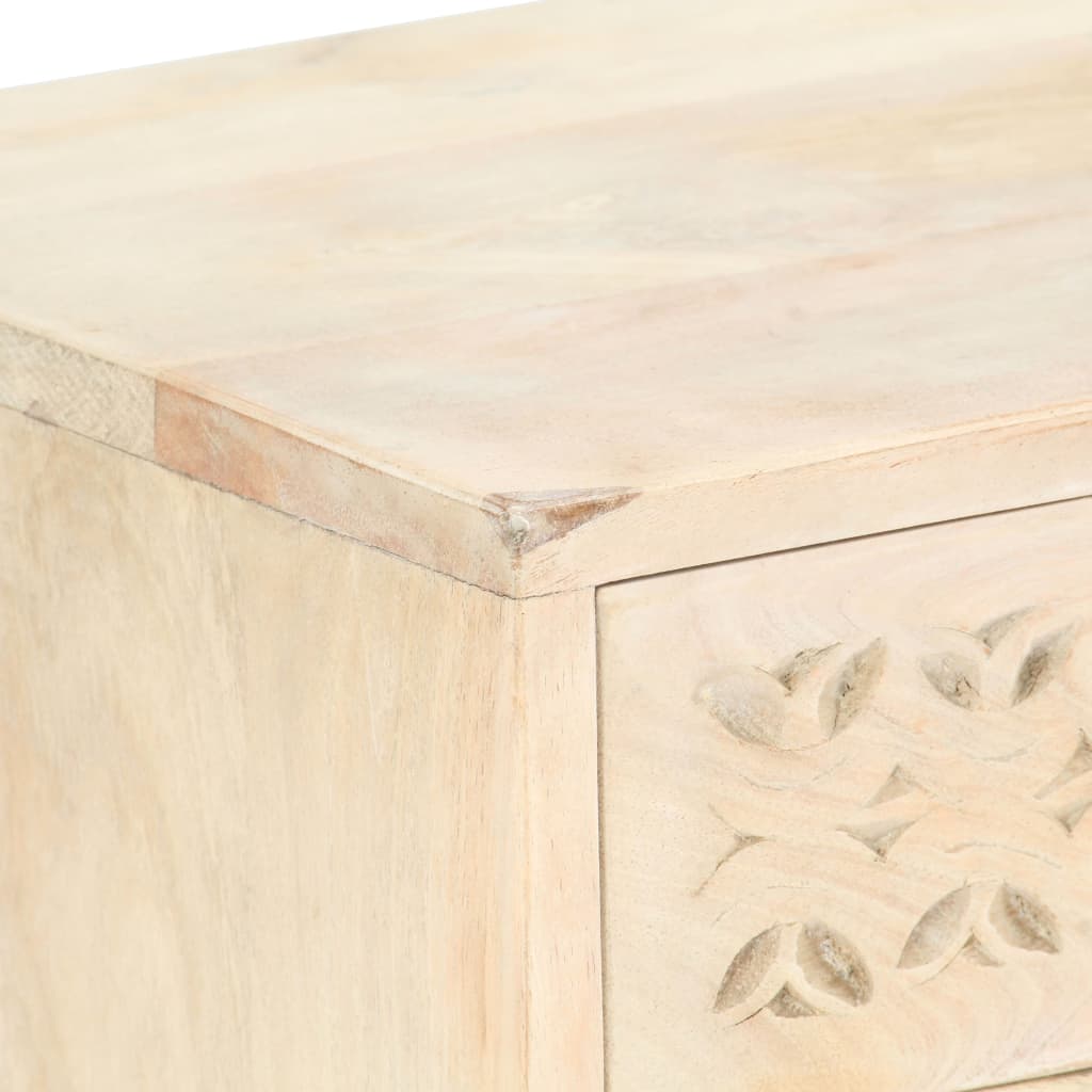 Table de chevet 40x30x50 cm Bois de manguier massif