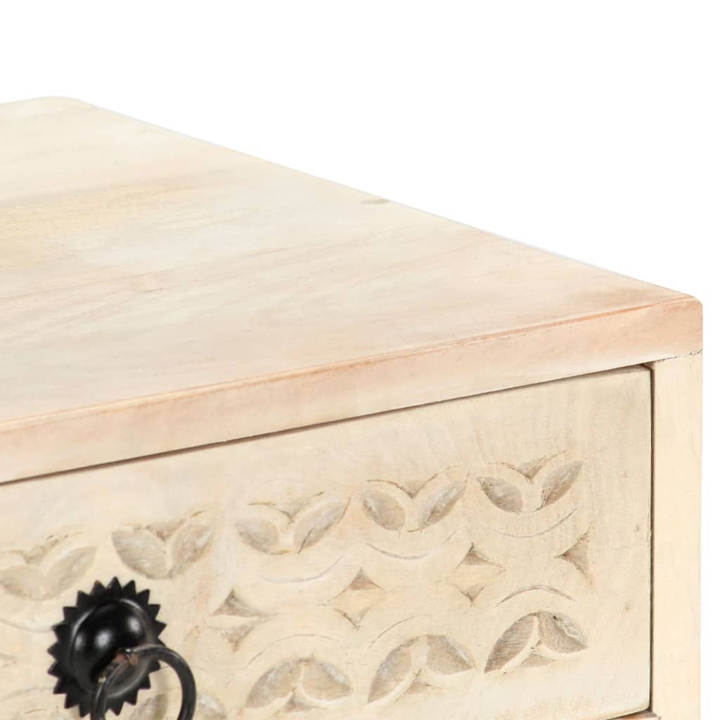 Table de chevet 40x30x50 cm Bois de manguier massif
