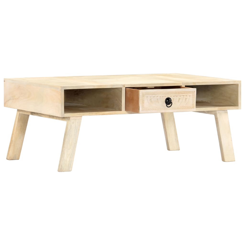 Table basse 100x60x40 cm Bois de manguier massif - XIOS