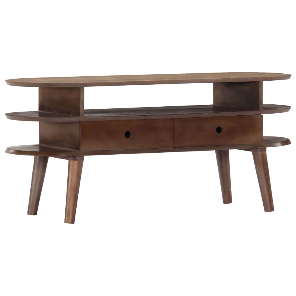 Meuble TV 110x35x50 cm Bois d'acacia solide - XIOS