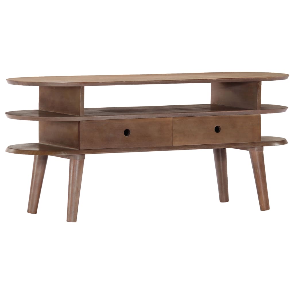 Meuble TV 110x35x50 cm Bois d'acacia solide - XIOS