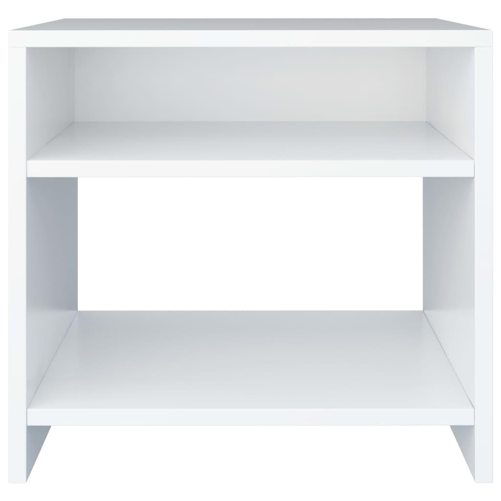 Tables de chevet 2 pcs Blanc 40x30x40 cm Bois d'ingénierie - XIOS