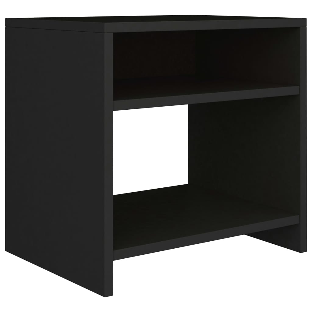 Tables de chevet 2 pcs Noir 40x30x40 cm Bois d'ingénierie - XIOS