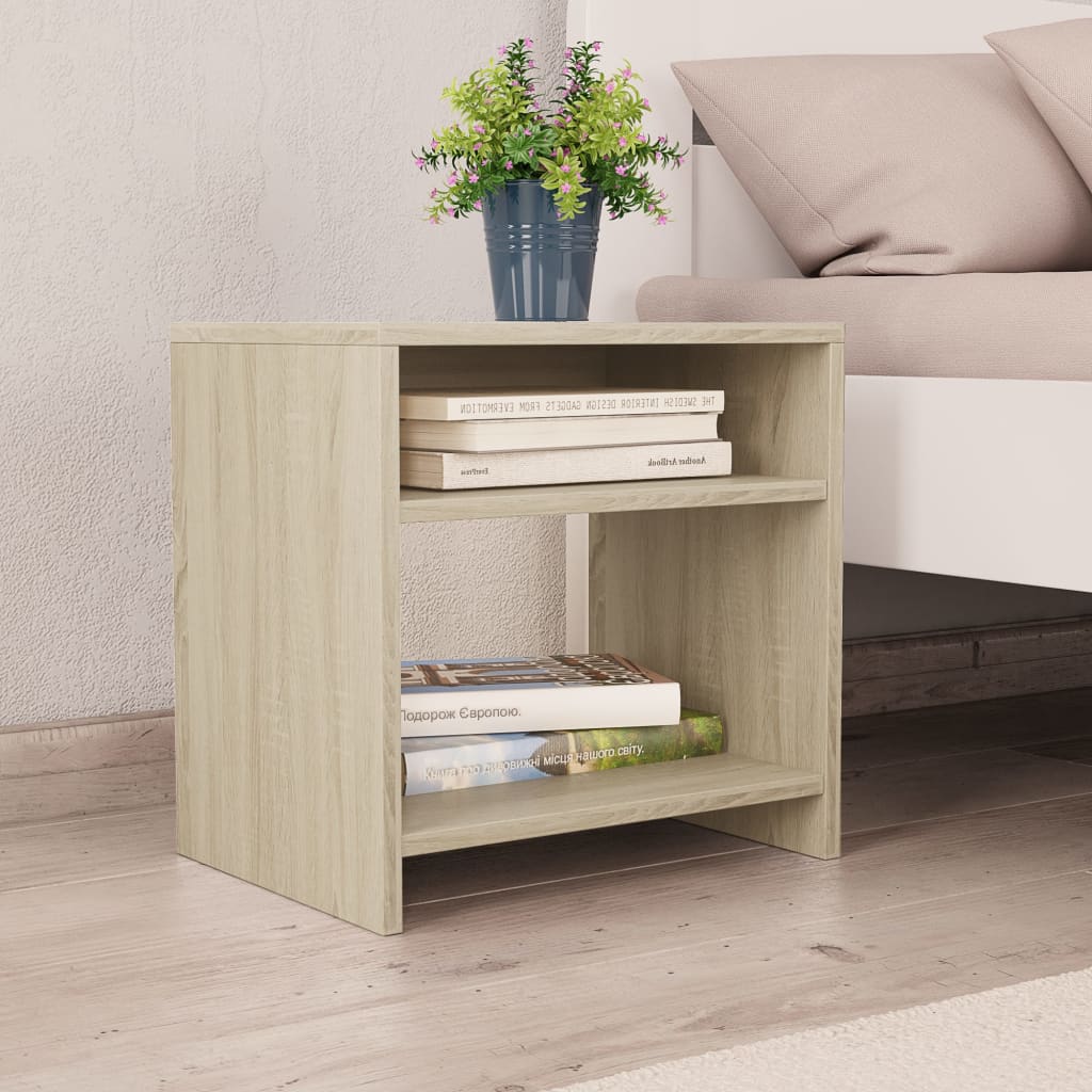 Tables de chevet 2pcs Chêne sonoma 40x30x40cm Bois d'ingénierie - XIOS