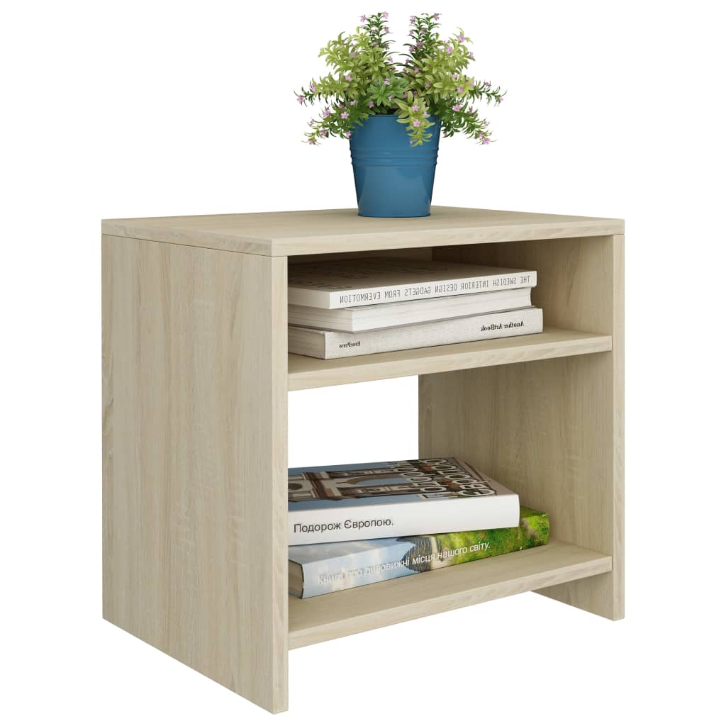 Tables de chevet 2pcs Chêne sonoma 40x30x40cm Bois d'ingénierie - XIOS