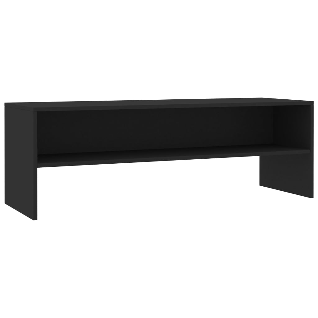 Meuble TV Noir 120x40x40 cm Bois d'ingénierie - XIOS