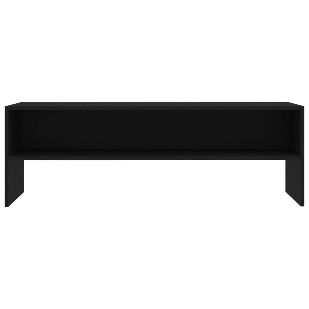 Meuble TV Noir 120x40x40 cm Bois d'ingénierie - XIOS