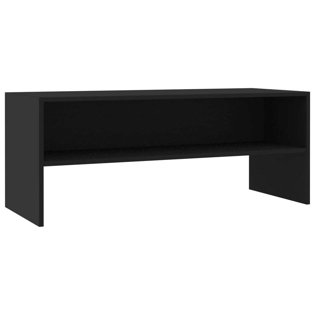 Meuble TV Noir 100 x 40 x 40 cm Aggloméré Meubles TV vidaXL