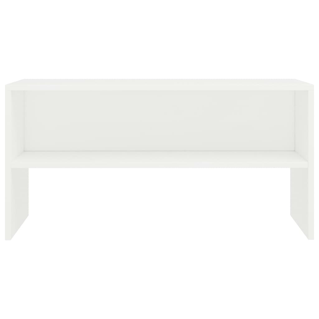 Meuble TV Blanc 80x40x40 cm Bois d’ingénierie - XIOS