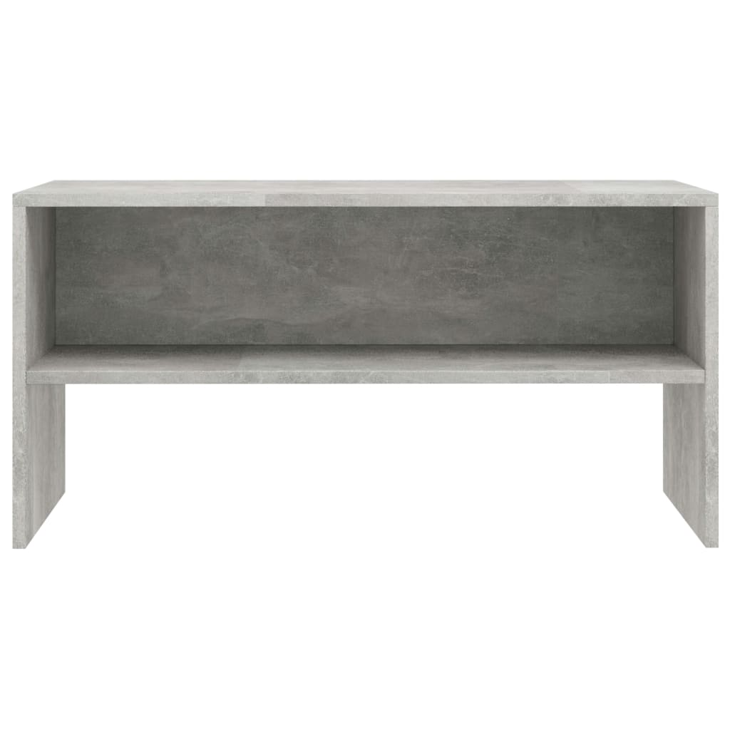 Meuble TV Gris béton 80x40x40 cm Bois d'ingénierie - XIOS