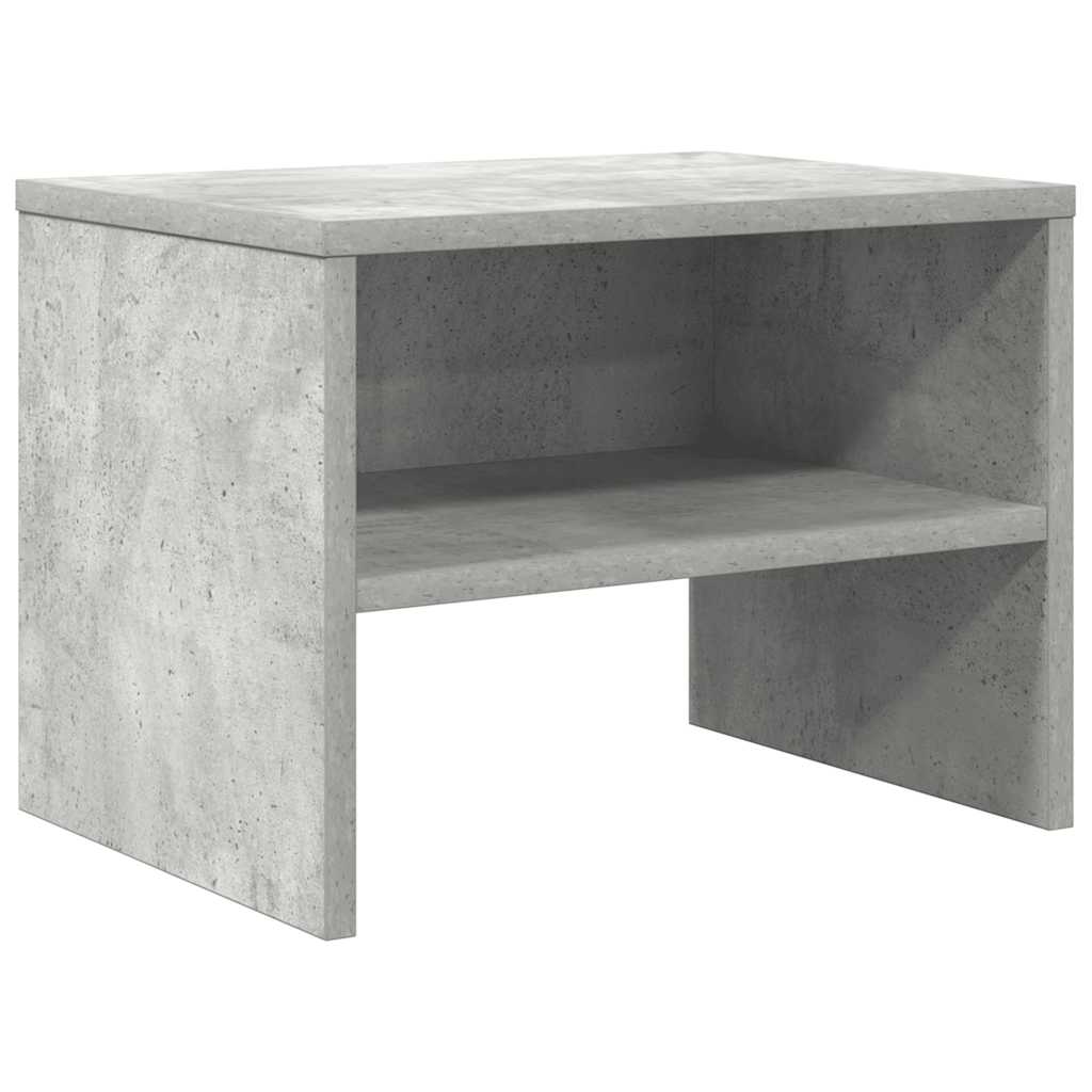 Table de chevet Gris béton 40x30x30 cm Bois ingénierie - XIOS